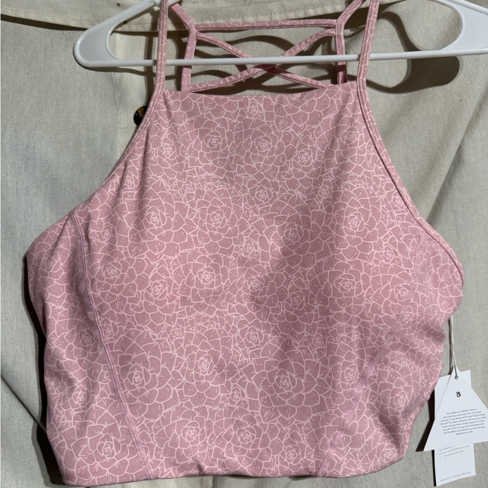 BuffBunny Pink Floral Crop Top